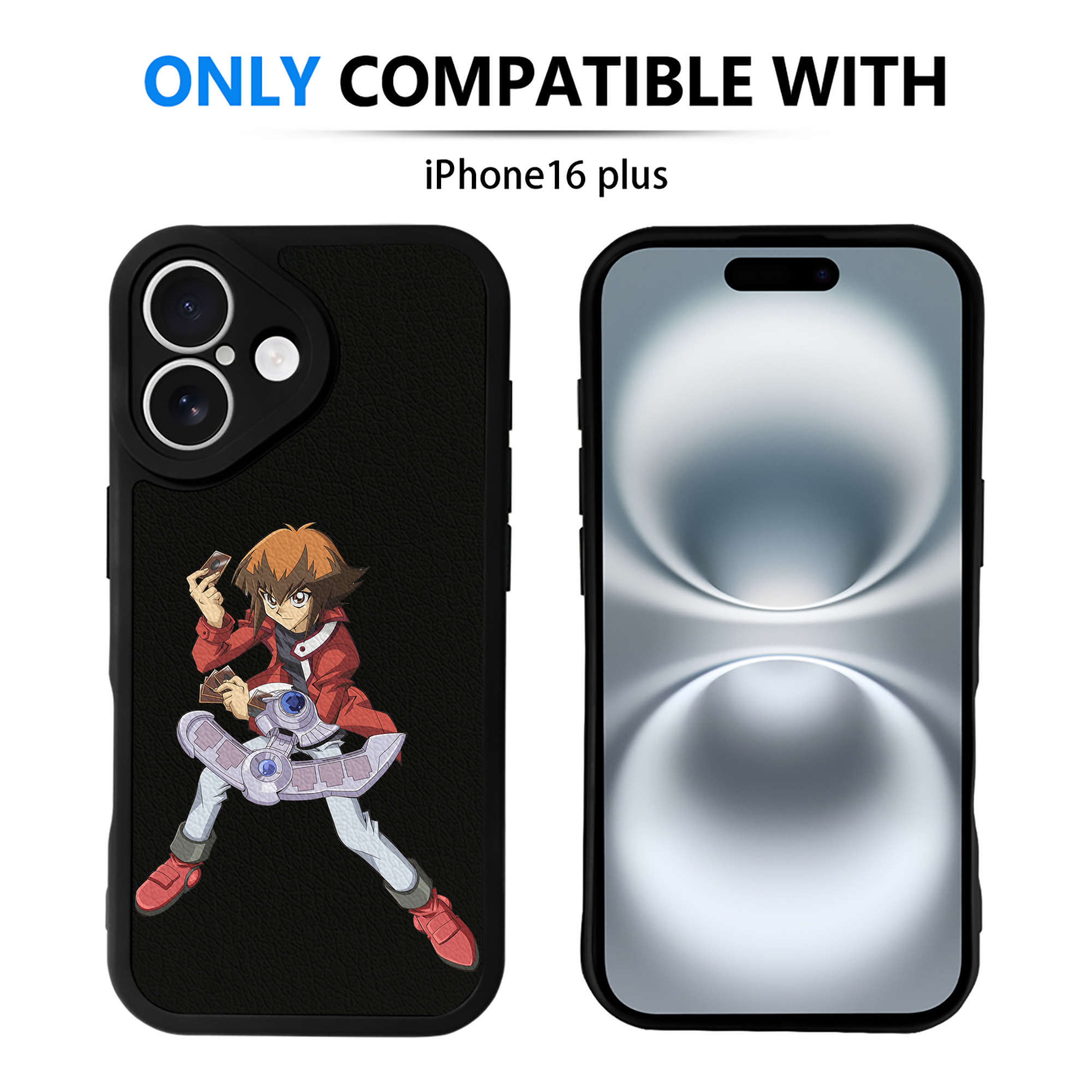 遊☆戯☆王 Yu-Gi-Oh! 【iPhone 16シリーズ対応】シリコンスマホケース（レザー調） 材質：シリコン